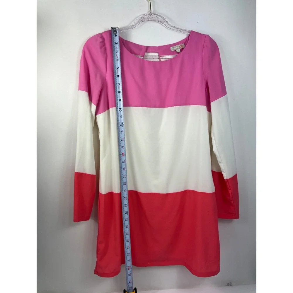 GB Teen Girls Size 9 Dress‎ Long Sleeves White And Pink